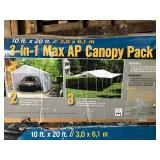 2 Shelter Logic Portable Canopies