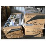 3 Shelter Logic Portable Canopies