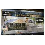 3 Shelter Logic Portable Canopies