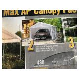 3 Shelter Logic Portable Canopies