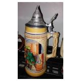 Large Lidded Steins West Germany (4)