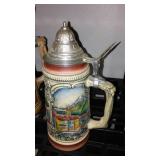 Large Lidded Steins West Germany (4)