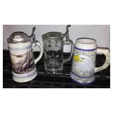 Assorted Steins (3) Gerz, Germany.