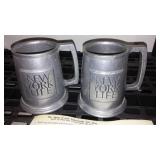 Statesmetal XIII Mugs(2) New York Life.