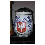 Vintage Steins (4) West Germany, Avon Christmas Carol