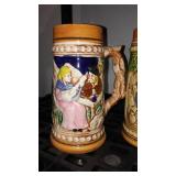 Steins (4) and Pouring Pitcher. Japan