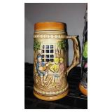 Steins (4) and Pouring Pitcher. Japan