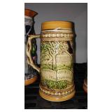 Steins (4) and Pouring Pitcher. Japan