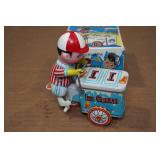 Vintage Tin Toys - Ice Cream Man & Clown