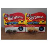 *2* Hot Wheels Authentic Commemorative Replicas with Buttons