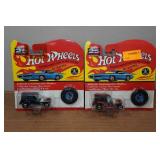 *2* Hot Wheels Authentic Commemorative Replicas with Buttons