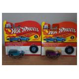 *2* Hot Wheels Authentic Commemorative Replicas with Buttons