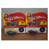 *2* Hot Wheels Authentic Commemorative Replicas with Buttons