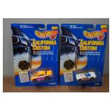 *2* Hot Wheels California Custom Model Cars - 