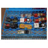 Assorted Diecast Cars with Storage Container