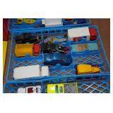 Assorted Diecast Cars with Storage Container