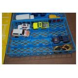 Assorted Diecast Cars with Storage Container