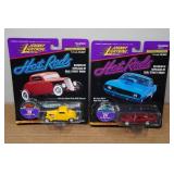 *2* Johnny Lightning Hot Rods Diecast Models - Flathead Flyer & 1969 Pro Street