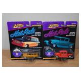 *2* Johnny Lightning Hot Rods Diecast Models - Rumblur & 1929 Crew Cab