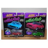 *2* Johnny Lightning Hot Rods Diecast Models - 1969 Pro Street & Beastmobile