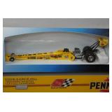 Race Image 1:85 Scale Diecast Transporter & Dragster Set - Pennzoil