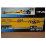 Race Image 1:85 Scale Diecast Transporter & Dragster Set - Pennzoil