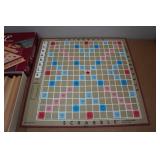 Vintage Scrabble Board Game - Wood Tiles