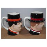 *2* Ceramic Mugs - Stan Laurel & Oliver Hardy