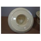 Vintage McCoy El Rancho Western Lidded Chip and Dip Bowl