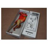Vintage Look Tin Litho Climbing Monkey