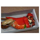 Vintage Look Tin Litho Climbing Monkey