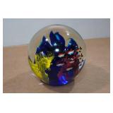 Vintage Fish Aquarium Glass Paperweight