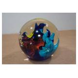 Vintage Fish Aquarium Glass Paperweight