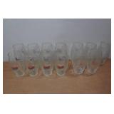 *13* Coors Light Football Shaped Pint Glasses