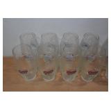 *13* Coors Light Football Shaped Pint Glasses