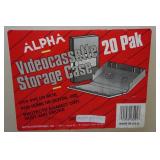 Alpha Videocassette 20-Pack Storage Case