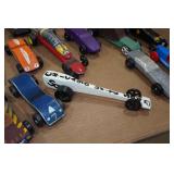 Assorted Pinewood Derby Cars and Accessories
