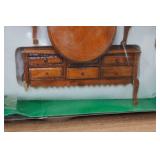 Vintage Toy Miniatures Wooden Dining Room Doll House Set