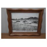Framed Photograph of Auto Races at the State Fairgrounds 1948
