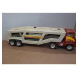 Vintage Tonka Car Hauler Truck & Trailer