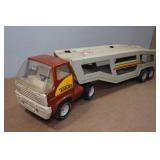 Vintage Tonka Car Hauler Truck & Trailer