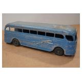 Vintage Keystone Blue Metal Greyhound Bus