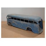 Vintage Keystone Blue Metal Greyhound Bus