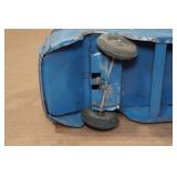 Vintage Keystone Blue Metal Greyhound Bus