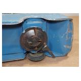 Vintage Keystone Blue Metal Greyhound Bus