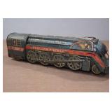 Vintage Battery Operated Tin Toy Train