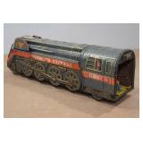 Vintage Battery Operated Tin Toy Train