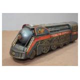Vintage Battery Operated Tin Toy Train
