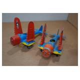 *2* Vintage Hubley Toy Metal Airplanes