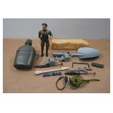 Vintage Rambo Figure with GI Joe Accessories